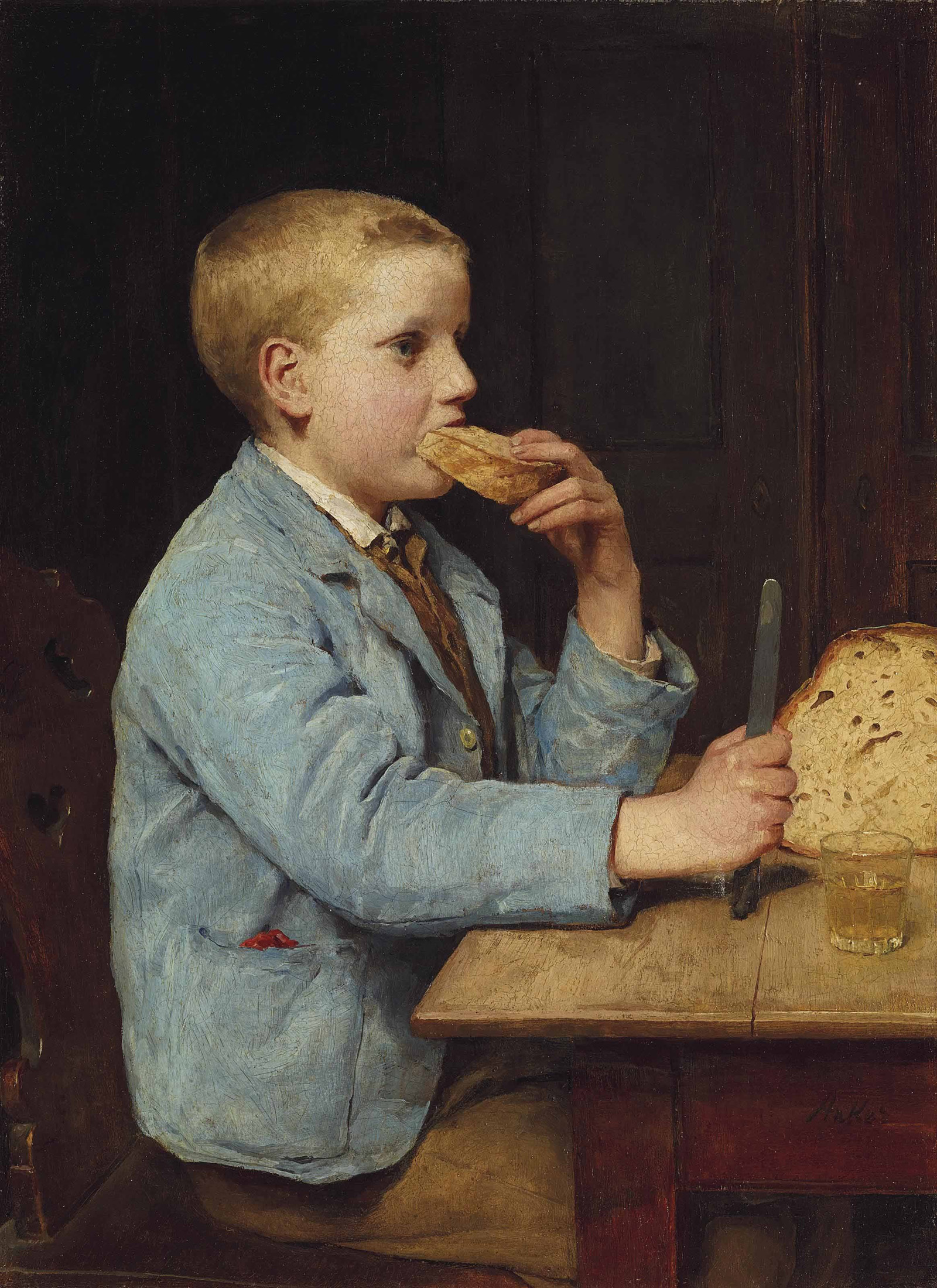 boy in the mid morning snack